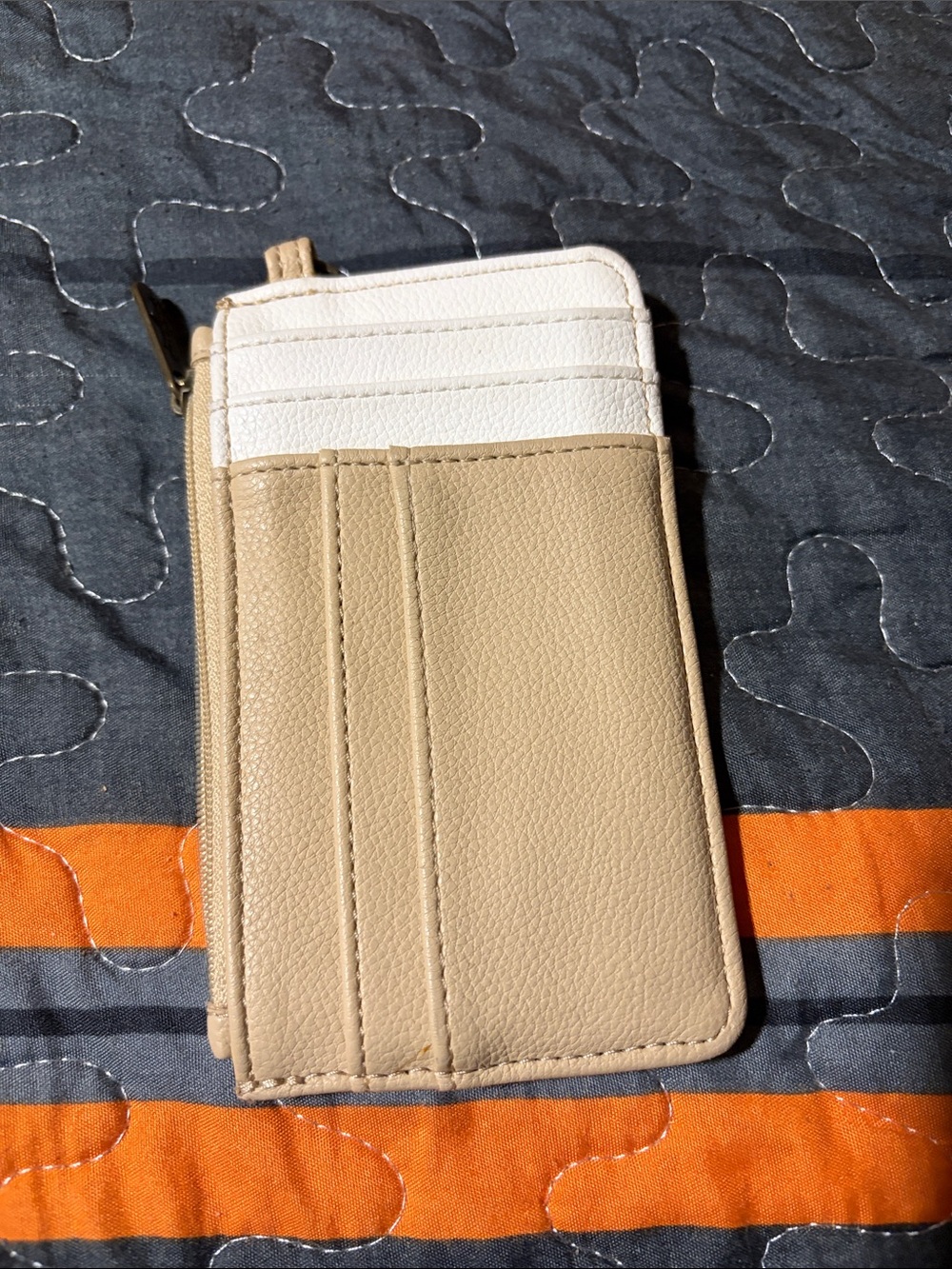 thirty-one Beige and White Card Slot Phone Wallet